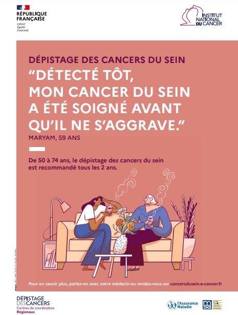 Affiche dépistage du cancer du sein