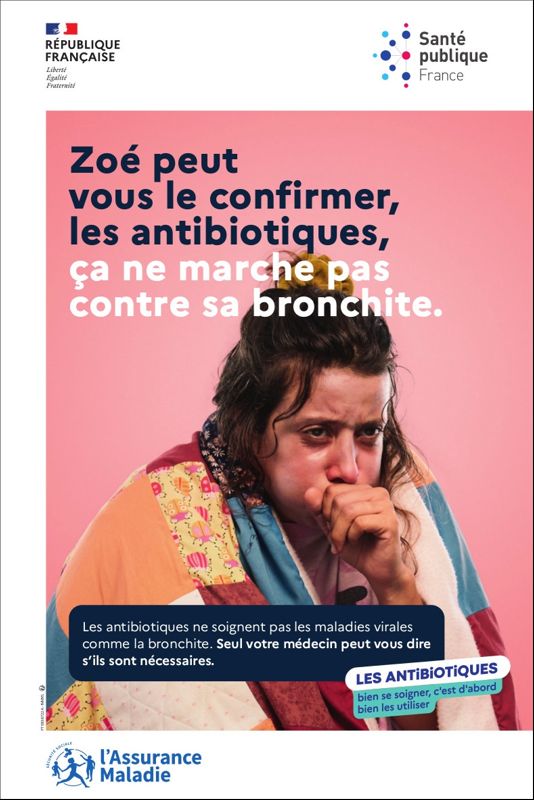 Zoé peut vous le confirmer, les antibiotiques, ça ne marche pas contre sa bronchite.