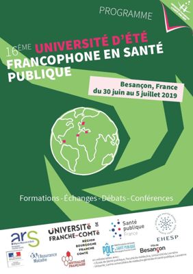 Image 16 ème Université d'été francophone en santé publique